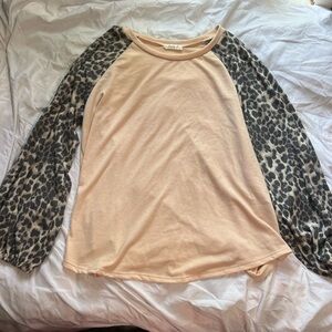 Leopard Long Sleeve Blouse